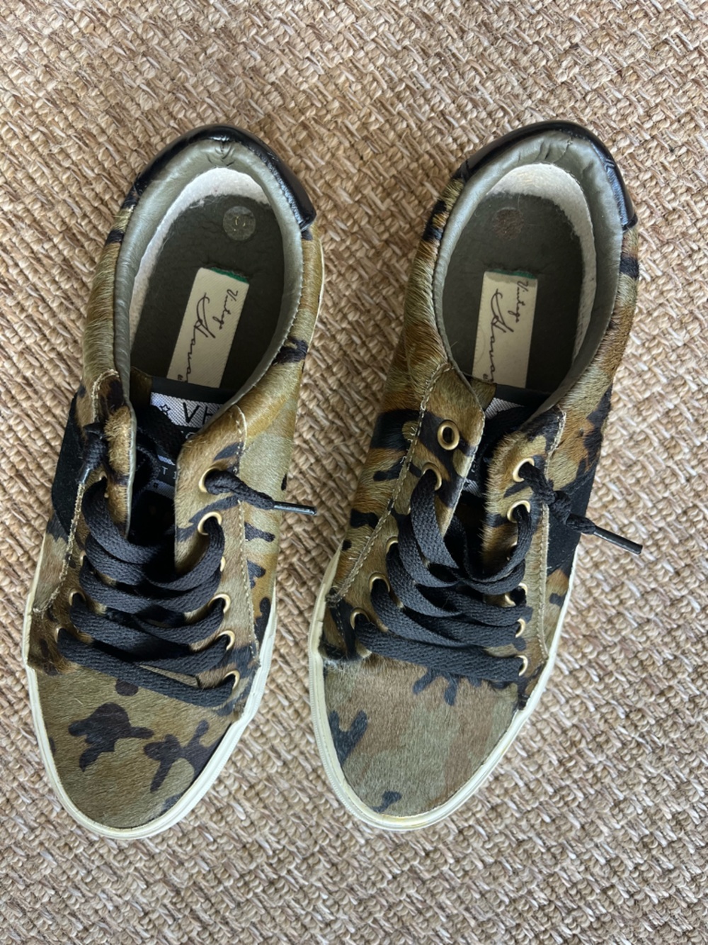 Vintage Havana Victoria Army Camouflage Sneakers size 6